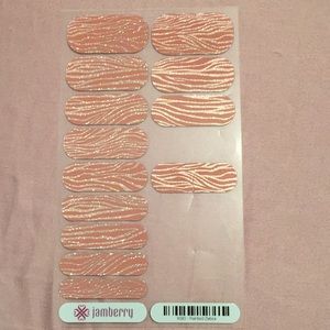 Jamberry Painted Zebra partial sheet